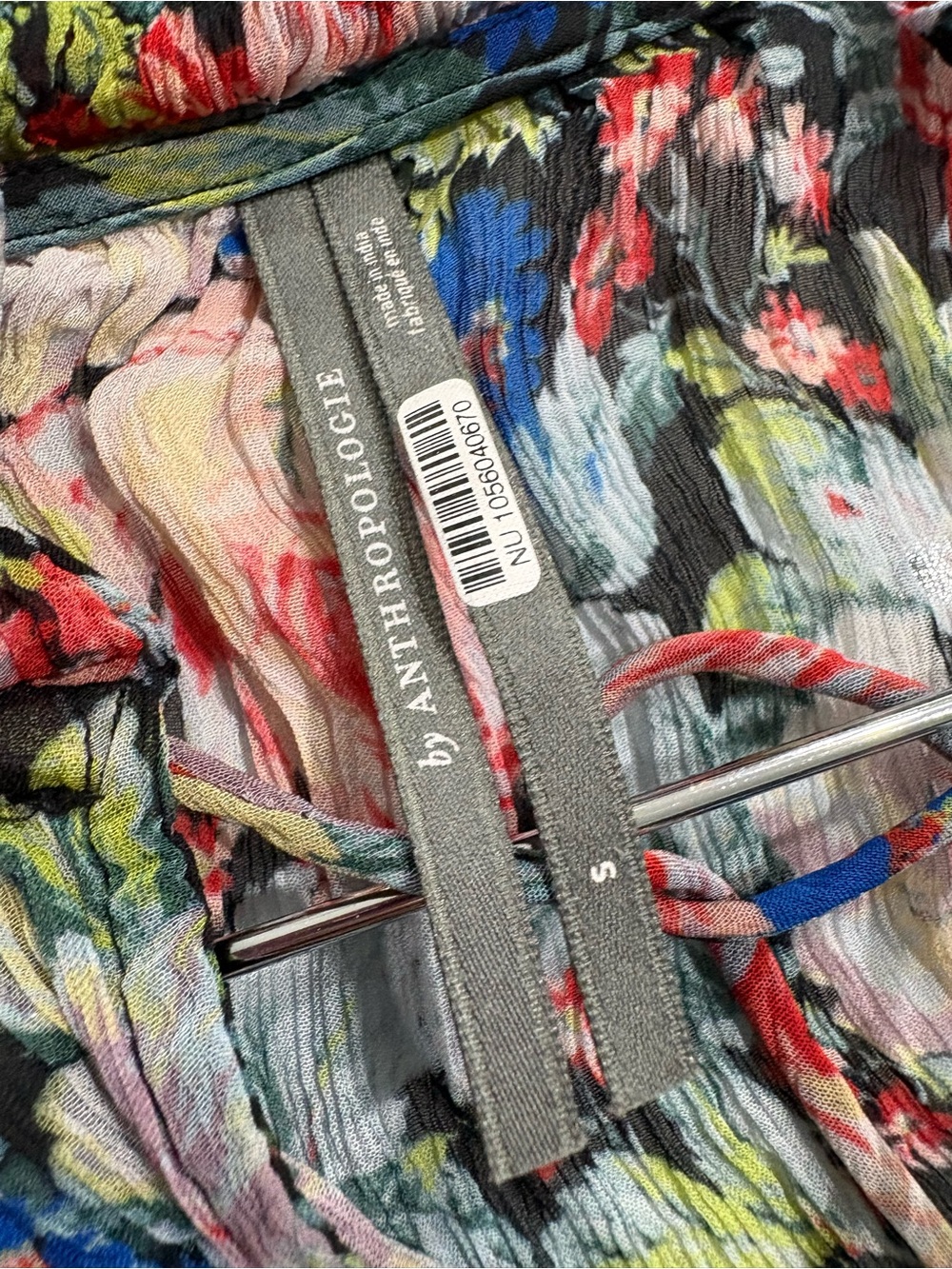 Anthropologie The Marais Printed Chiffon Maxi Dress - Picture 16 of 16